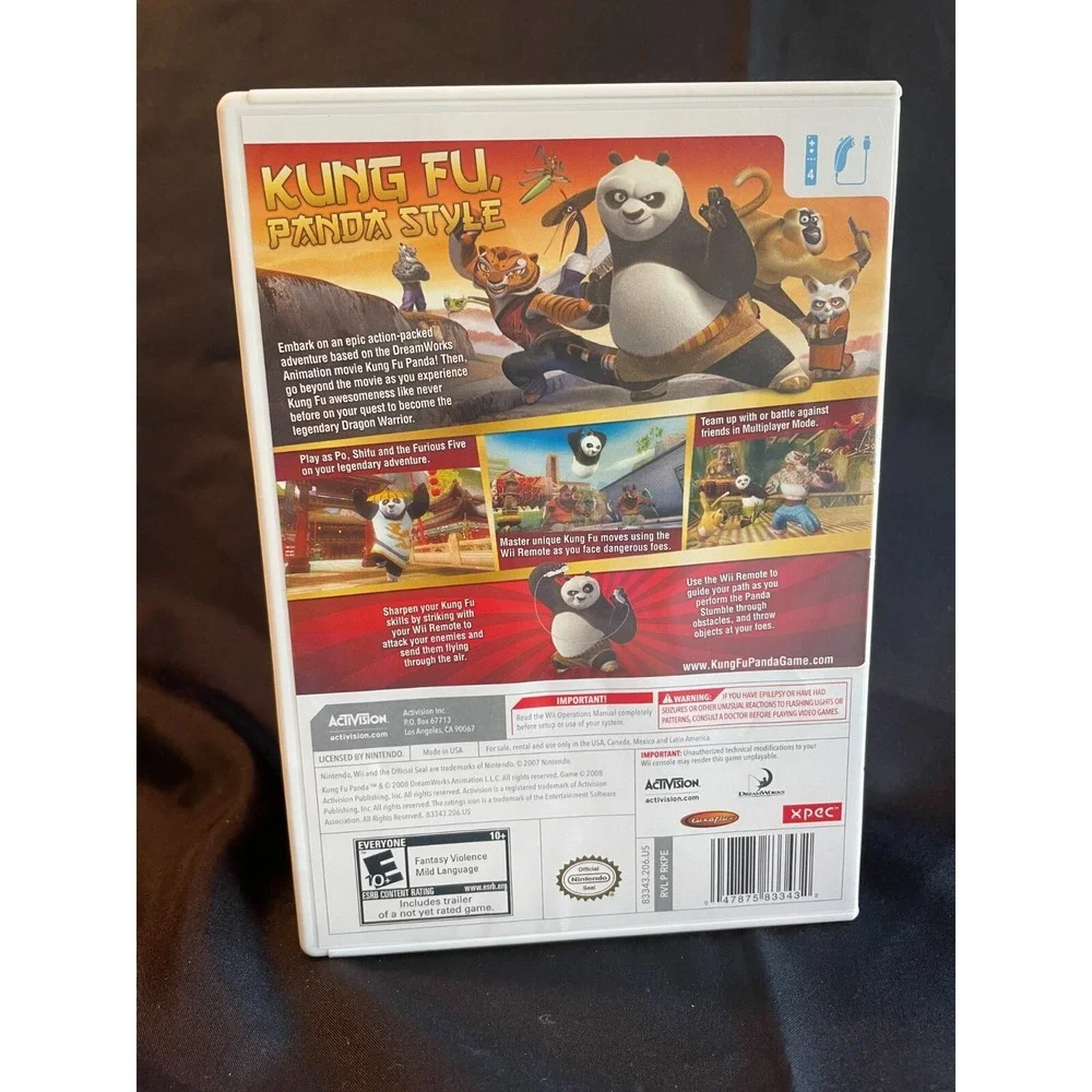 Pre-Owned Nintendo Wii, 2008 Kung Fu Panda Complete with Manual